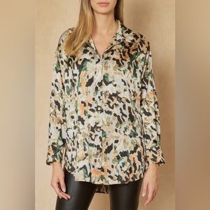 🆕 Entro Haley LONG SLEEVE TOP BLOUSE Sz Small NEW WITH TAG